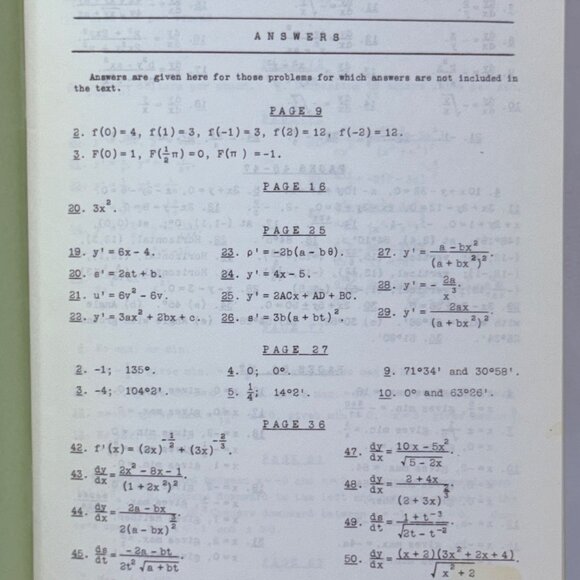 Elements Of The Differential & Integral Calculus Revised Edition (1957) - Picture 11 of 12